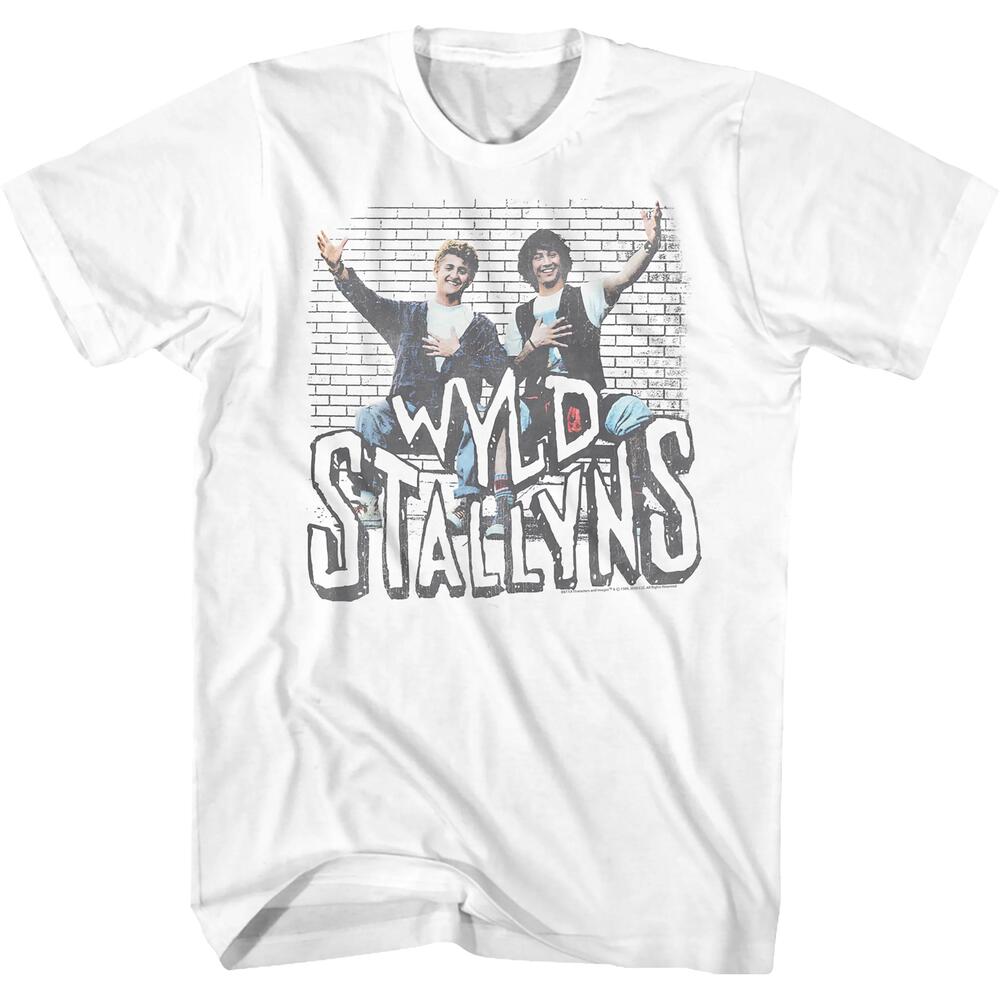 Wyld Stallyns Brick Wall Bill And Teds Excellent Adventure Tshirt